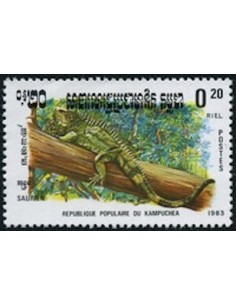 Timbre Poste Kampuchea N° 0400 Obli philatelie foxtimbre