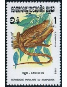 Timbre Poste Kampuchea N° 0403 Obli philatelie foxtimbre