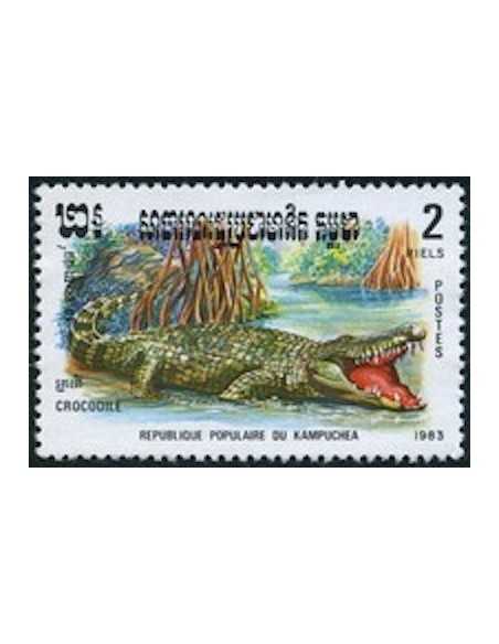 Timbre Poste Kampuchea N° 0405 Obli philatelie foxtimbre