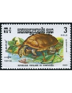 Timbre Poste Kampuchea N° 0406 Obli philatelie foxtimbre