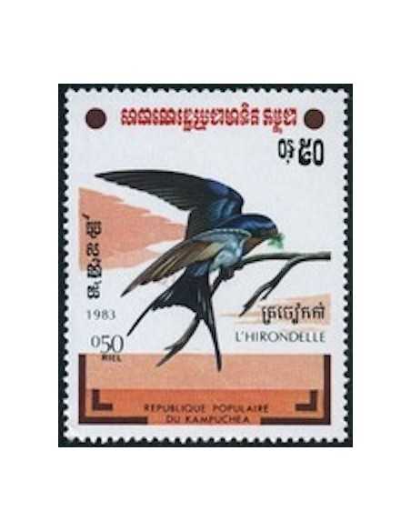 Timbre Poste Kampuchea N° 0413 Obli philatelie foxtimbre