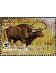 Timbre Poste Kampuchea N° 0695 Obli philatelie foxtimbre