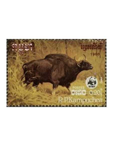 Timbre Poste Kampuchea N° 0696 Obli philatelie foxtimbre