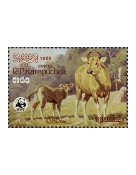 Timbre Poste Kampuchea N° 0697 Obli philatelie foxtimbre
