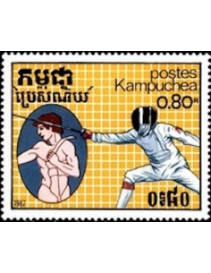 Timbre Poste Kampuchea N° 0714 Obli philatelie foxtimbre