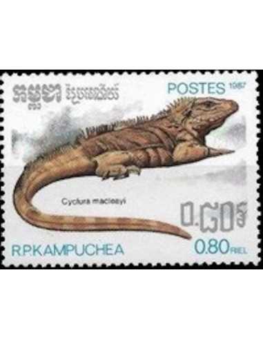 Timbre Poste Kampuchea N° 0753 Obli philatelie foxtimbre