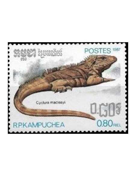 Timbre Poste Kampuchea N° 0753 Obli philatelie foxtimbre