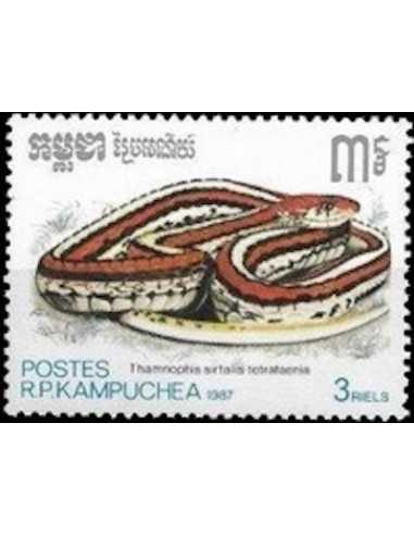 Timbre Poste Kampuchea N° 0757 Obli philatelie foxtimbre