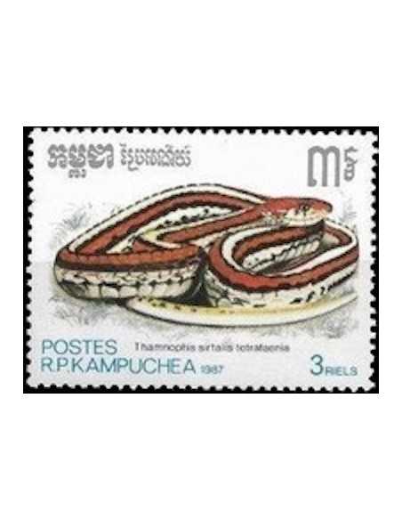 Timbre Poste Kampuchea N° 0757 Obli philatelie foxtimbre