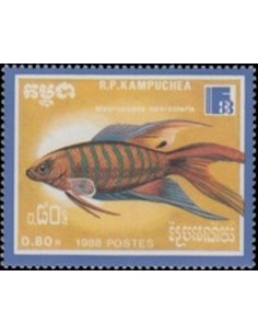 Timbre Poste Kampuchea N° 0818 Obli philatelie foxtimbre