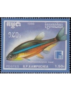 Timbre Poste Kampuchea N° 0820 Obli philatelie foxtimbre