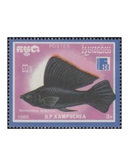 Timbre Poste Kampuchea N° 0822 Obli philatelie foxtimbre