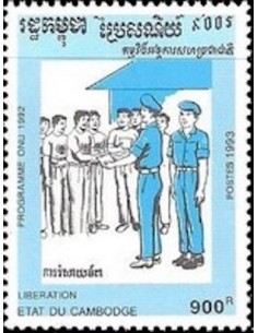 Timbre Poste Etat du Cambodge N° 1160 Neuf** philatelie foxtimbre