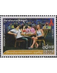 Timbre Poste Etat du Cambodge N° 2105 Neuf** philatelie foxtimbre
