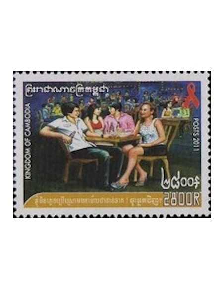 Timbre Poste Etat du Cambodge N° 2105 Neuf** philatelie foxtimbre
