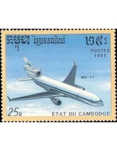 Timbre Poste Etat du Cambodge N° 1024 Obli philatelie foxtimbre