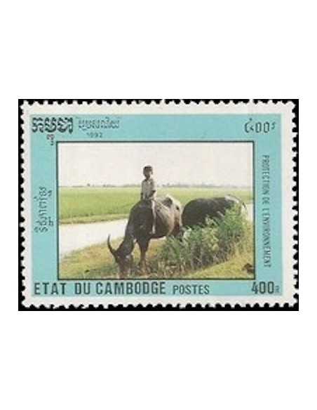 Timbre Poste Etat du Cambodge N° 1074 Obli philatelie foxtimbre