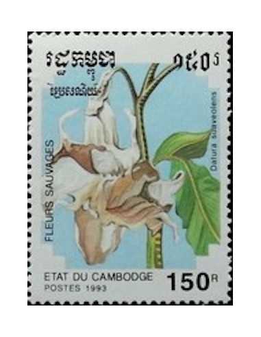 Timbre Poste Etat du Cambodge N° 1107 Obli philatelie foxtimbre