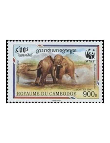 Timbre Poste Etat du Cambodge N° 1401 Obli philatelie foxtimbre