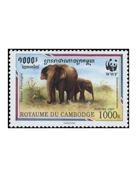 Timbre Poste Etat du Cambodge N° 1402 Obli philatelie foxtimbre