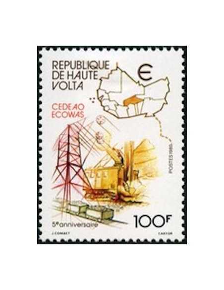 Haute Volta N° 529 Obli