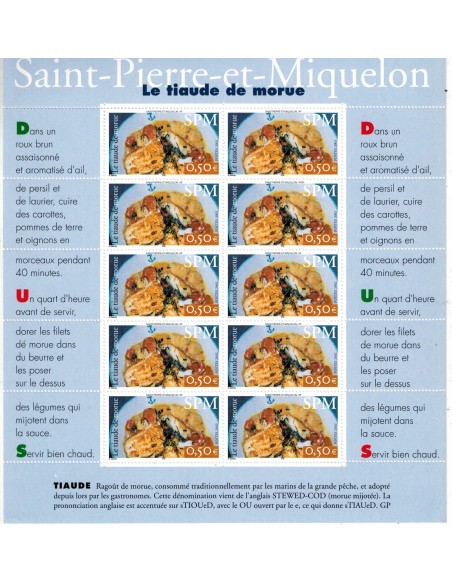 S P M Feuille N° F828 Neuf **