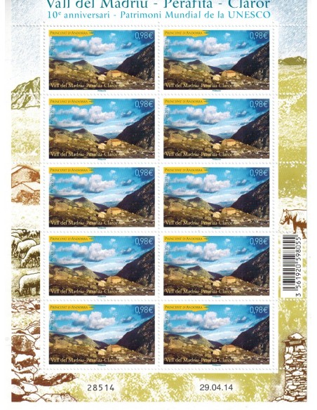 ANDORRE Feuille N° 753 neuf **