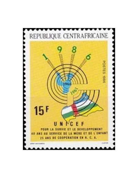 Centrafricaine N° 0745 Obli