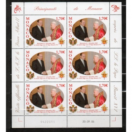 Monaco feuille du N° 2573