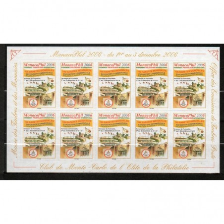 Monaco feuille du N° 2521