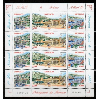 Monaco feuille du N° 2518-20