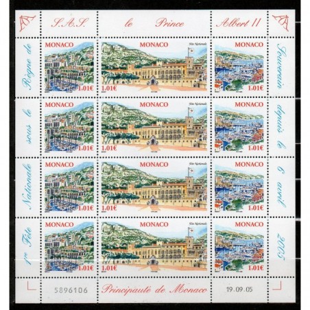 Monaco feuille du N° 2518-20