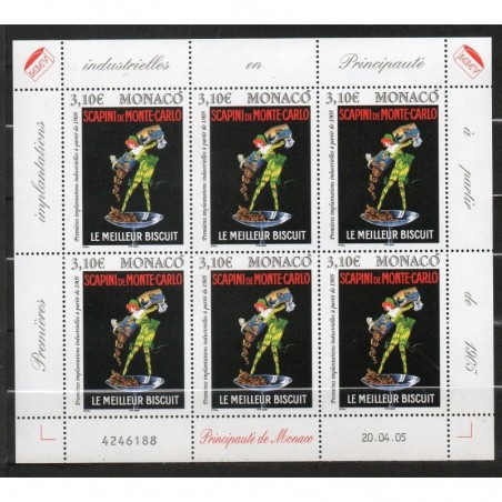 Monaco feuille du N° 2496