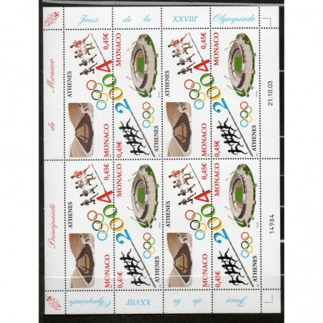 Monaco feuille du N° 2439-40