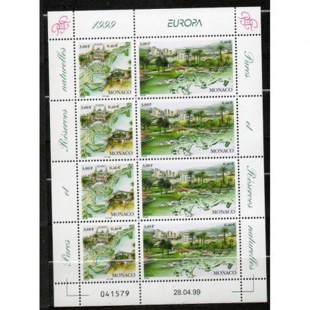 Monaco feuille du N° 2203-04