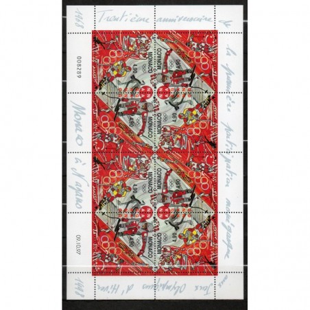 Monaco feuille du N° 2142-43