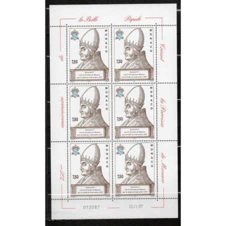 Monaco feuille du N° 2137