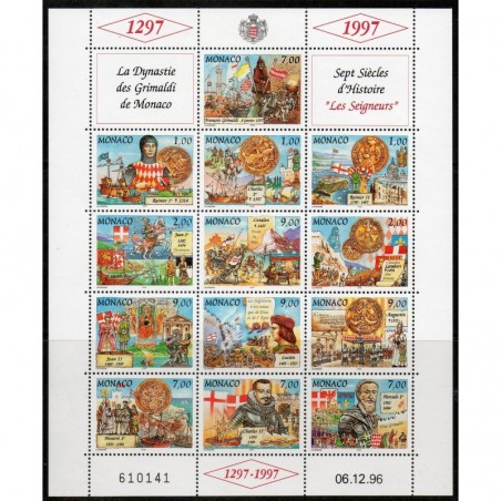 Monaco feuille du N° 2089