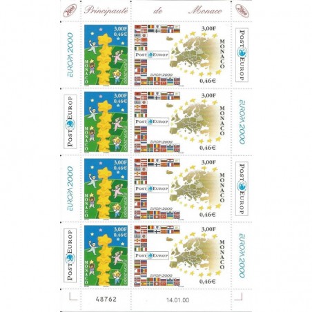 Monaco feuille du N° 2248 Neuf **