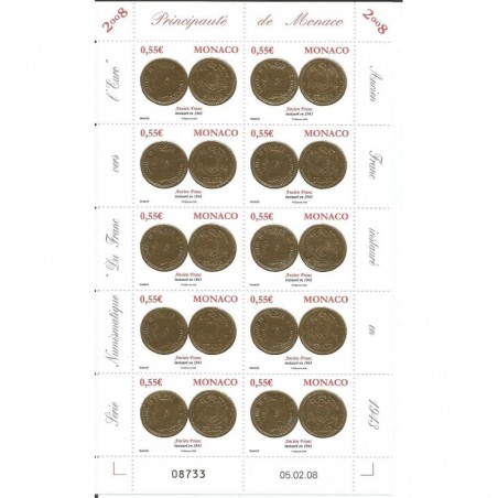Monaco feuille du N° 2645 Neuf **