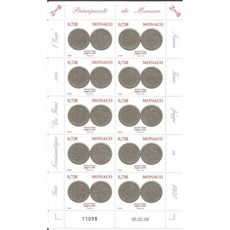 Monaco feuille du N° 2646 Neuf **