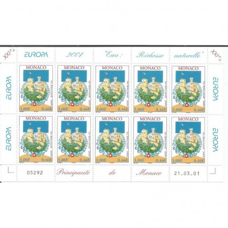 Monaco feuille du N° 2298 Neuf **
