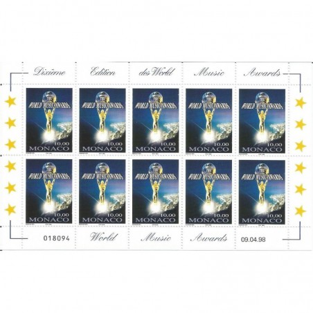 Monaco feuille du N° 2158 Neuf **