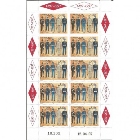 Monaco feuille du N° 2109 Neuf **