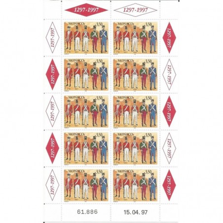 Monaco feuille du N° 2108 Neuf **