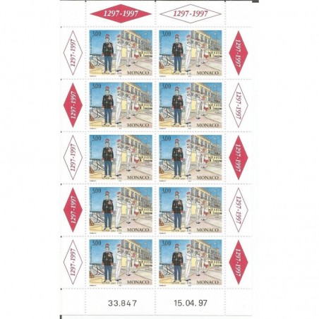 Monaco feuille du N° 2107 Neuf **