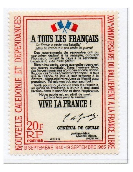 Nouv Cal N° 0326 N**