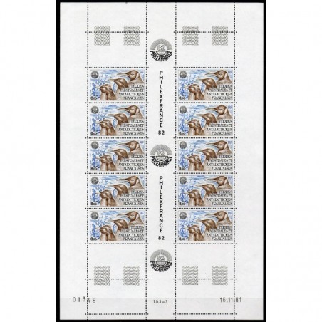 Feuille complete du N° PA71