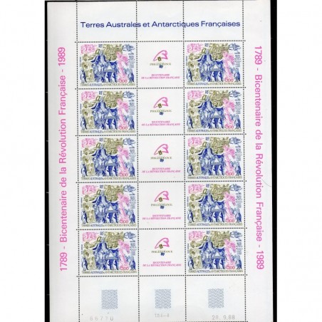 Feuille complete du N° PA107A