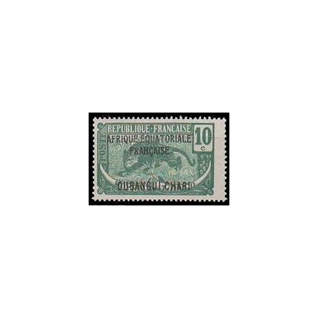 Timbre Poste Oubangui N° 047 N * philatélie foxtimbre
